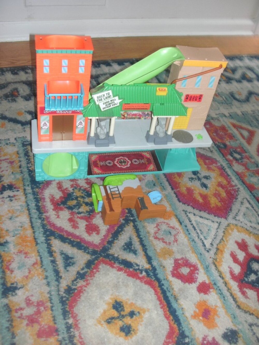 Vintage 2014 Teenage Mutant Ninja Turtles Chinatown Playmates Playset Toy WORKS